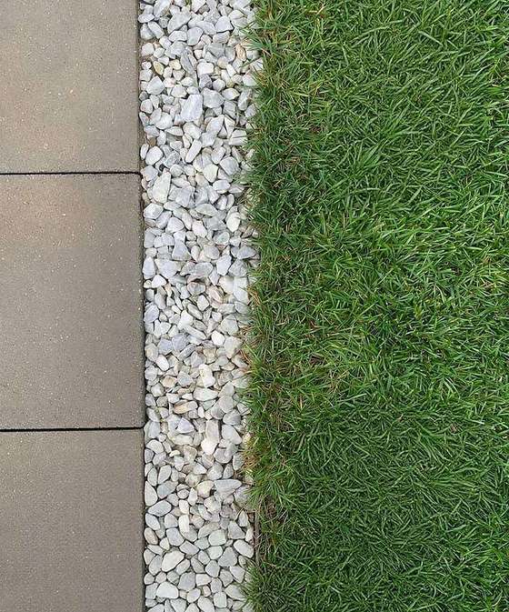 Instant lawn and stone edging design, Irene